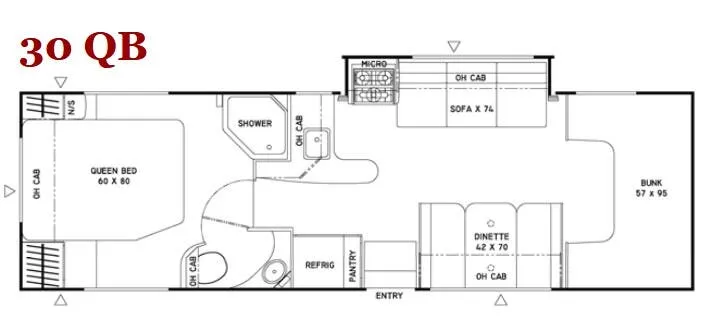 2011 Coachmen Freelander 30 QB floor plan