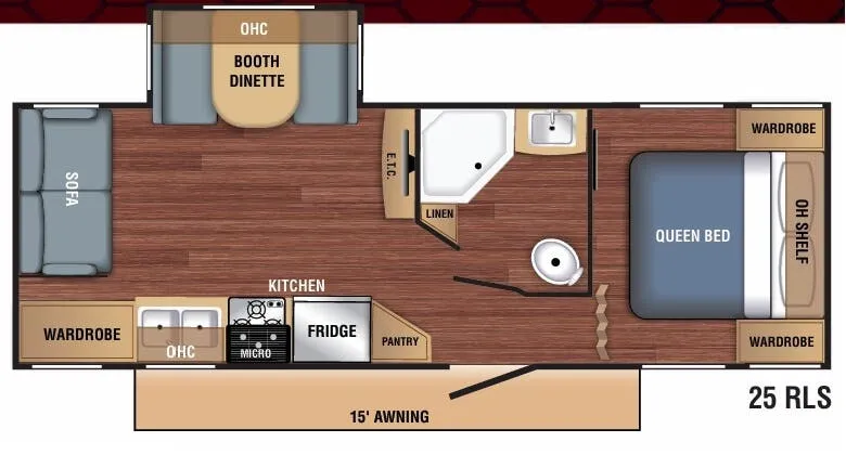 Braxton Creek BX 25RLS floor plan