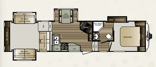 Keystone Cougar 326RDS floor plan