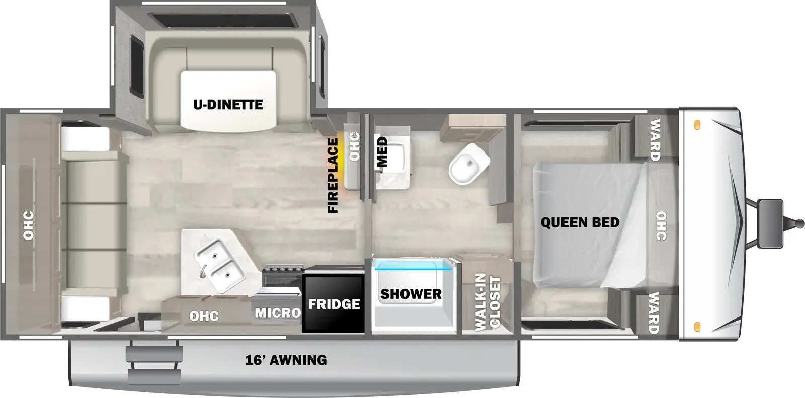 Forest River EVO Lite 2410RLX floor plan
