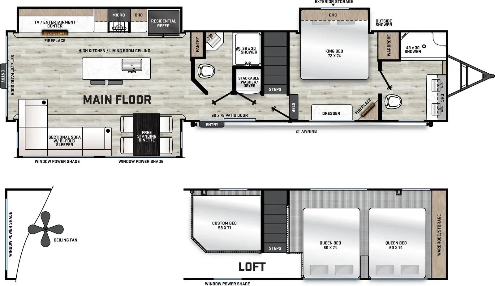 Forest River Aurora 43CONDO floor plan