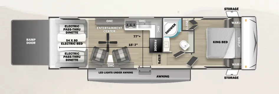 Forest River Shockwave 2710RLX floor plan