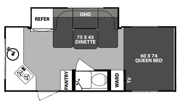 Forest River R-Pod RP-179 floor plan