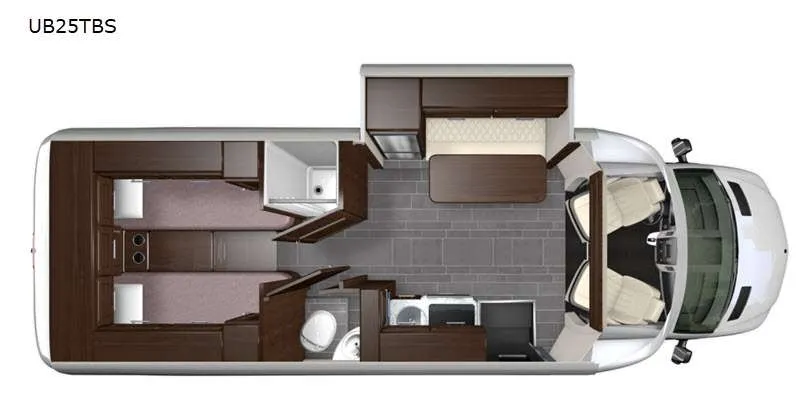 2021 Regency Ultra Brougham 25TBS - Floor plan