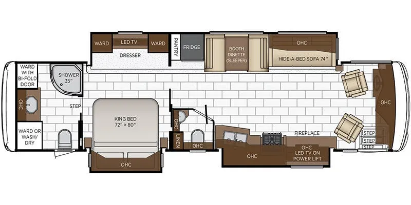 Newmar Ventana 3709 floor plan