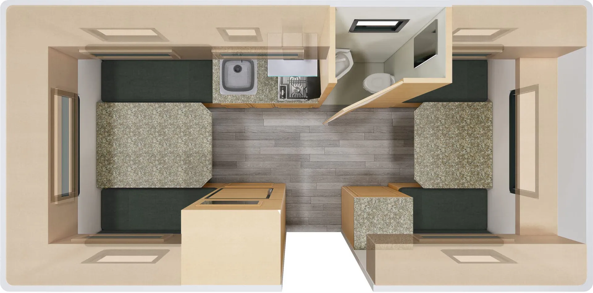 Escape Trailer Escape 17B F1 floor plan