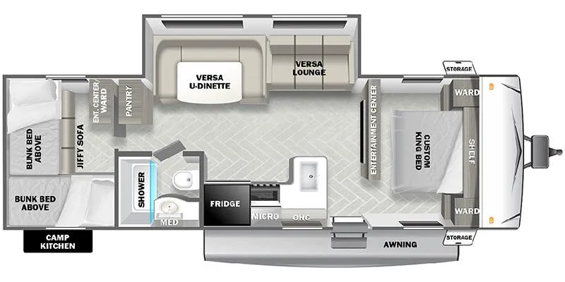 Forest River Salem Cruise Lite Southwest 273QBXL floor plan