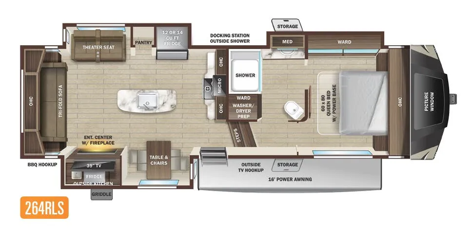 Highland Ridge Silverstar THX 264RLS floor plan