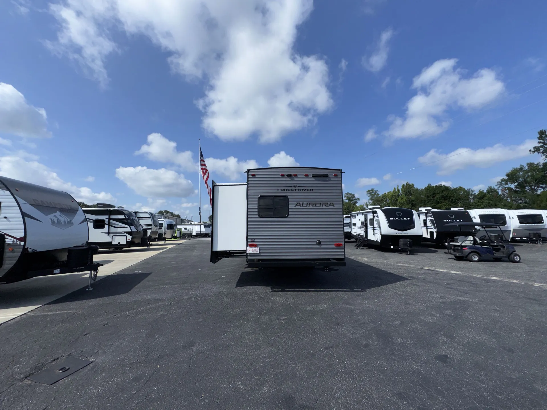2025 Forest River Aurora 34BHTS — backside