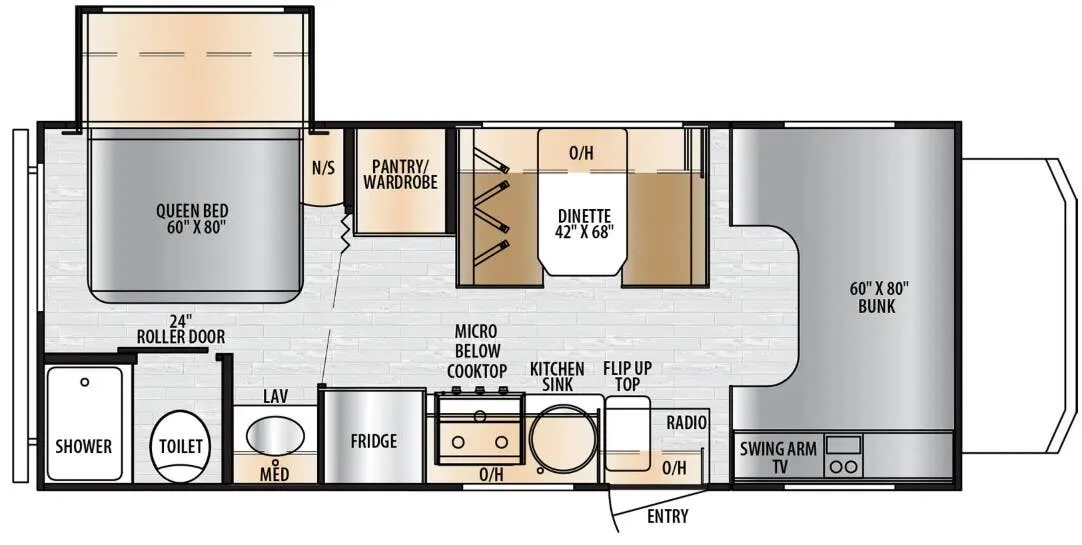 East to West Entrada 220S floor plan