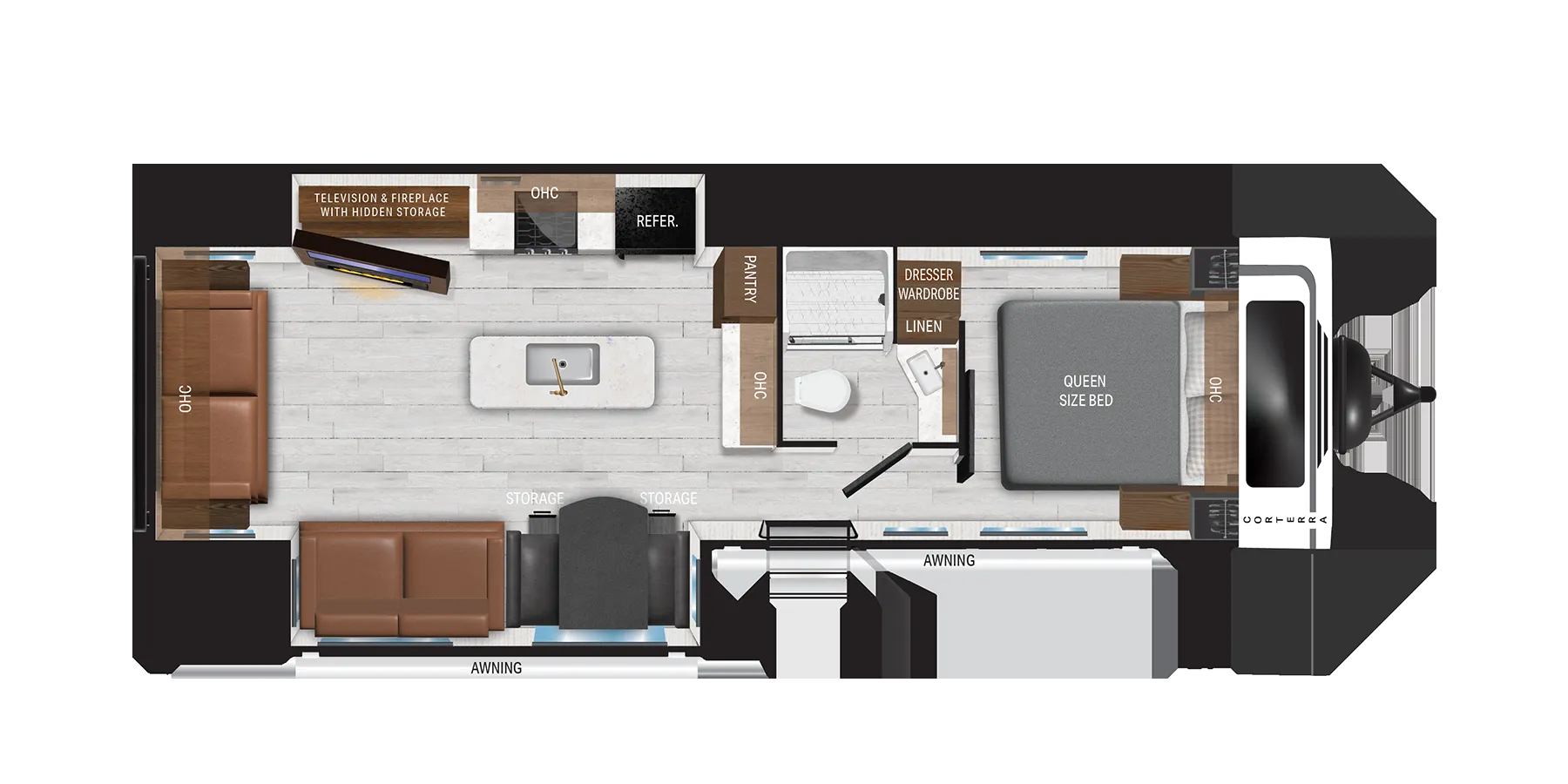 Heartland Corterra 30.3RL floor plan