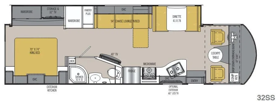 Coachmen Mirada 32SS floor plan