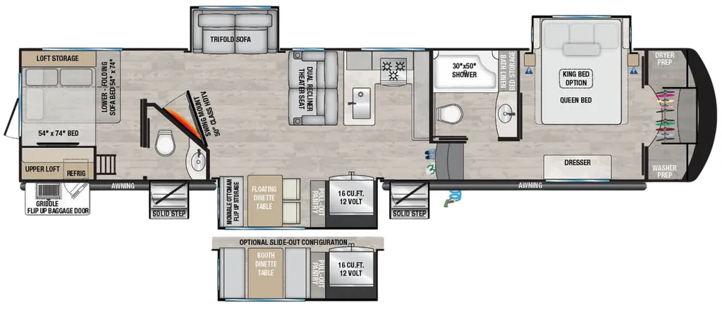 2024 Alliance RV Avenue 38DBL floor plan