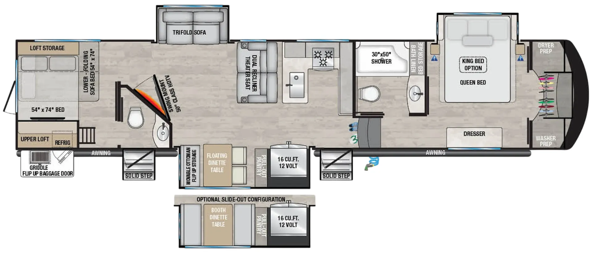 Alliance RV Avenue 38DBL floor plan
