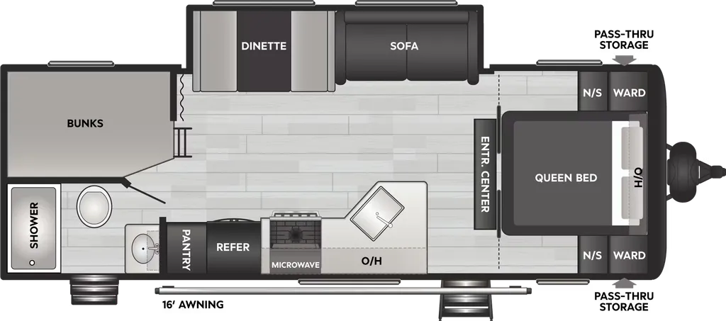 2024 Dutchmen Coleman Lantern Series 263BH floor plan