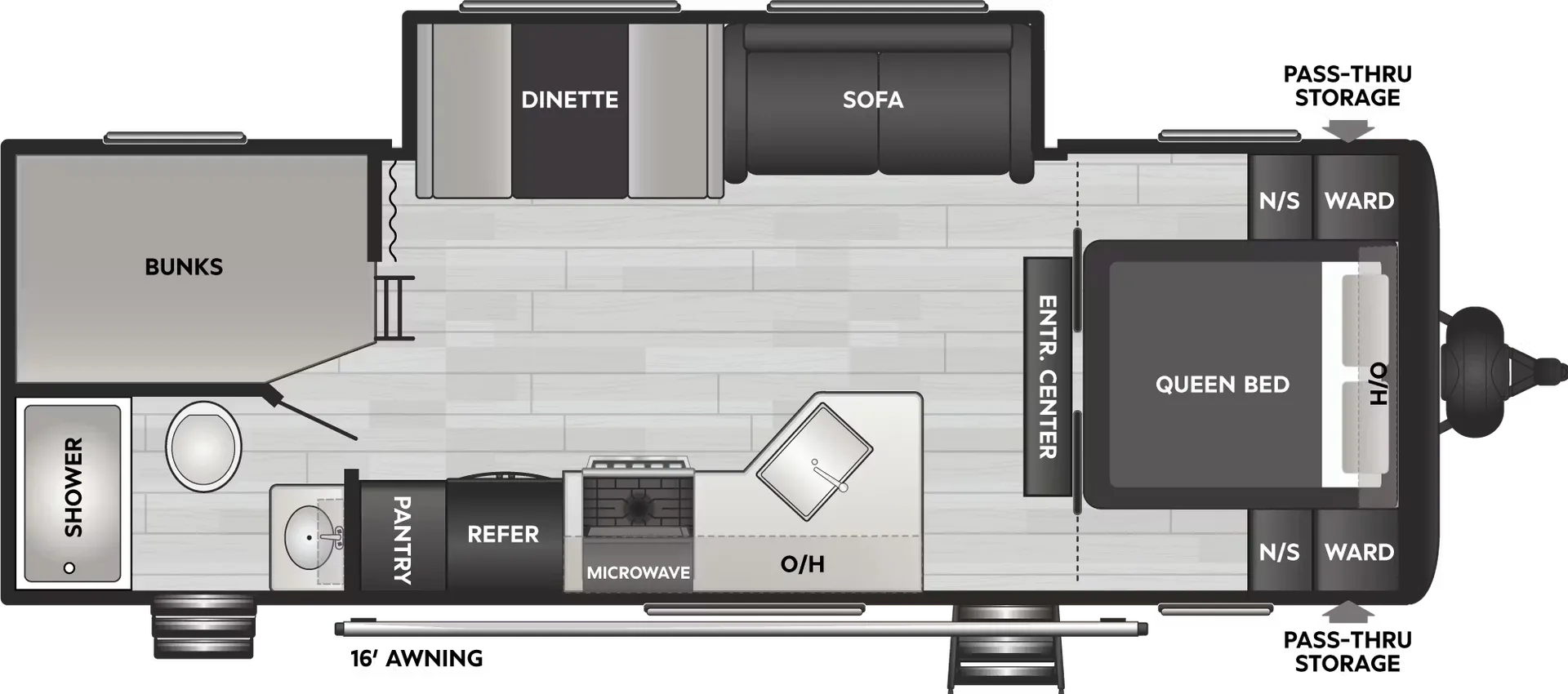 2024 Dutchmen Coleman Lantern Series 263BH - Floor plan