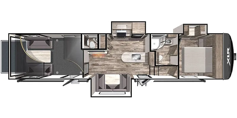 Forest River XLR Boost 37TSX13 floor plan