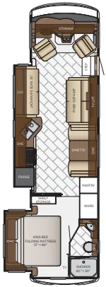 Newmar Bay Star 3312 floor plan