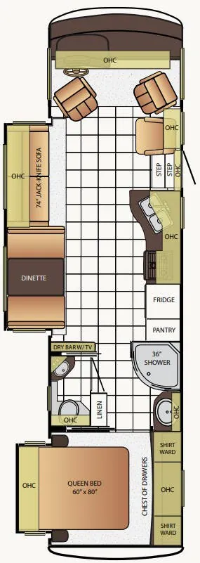 Newmar Bay Star Sport 3309 floor plan