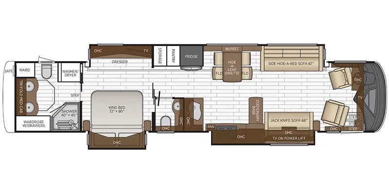 Newmar Essex 4569 floor plan