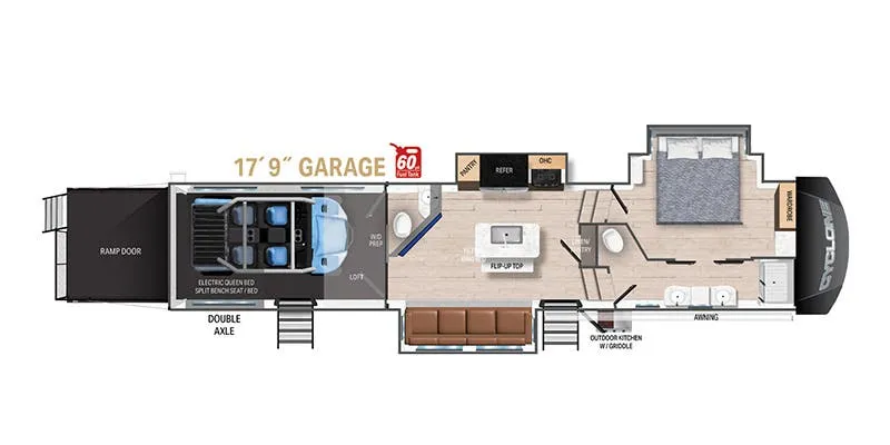 Heartland Cyclone CY 4118 floor plan