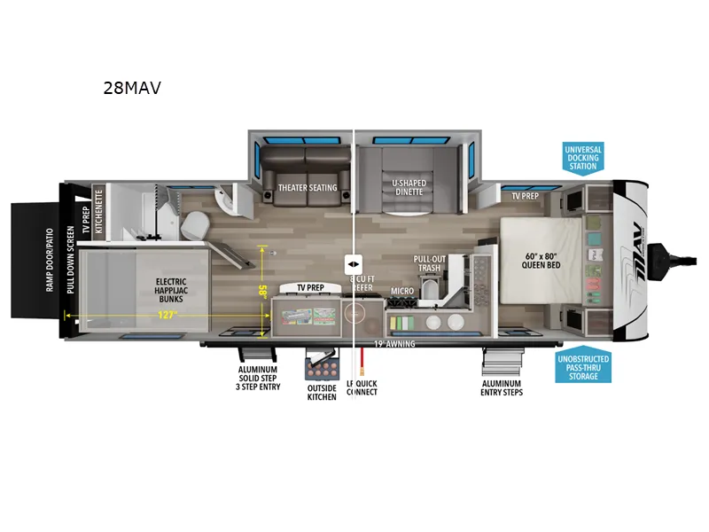 2026 Grand Design Momentum MAV 28MAV - Floor plan