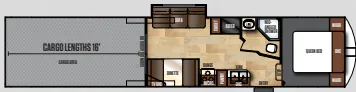Forest River Work and Play 40RLS floor plan