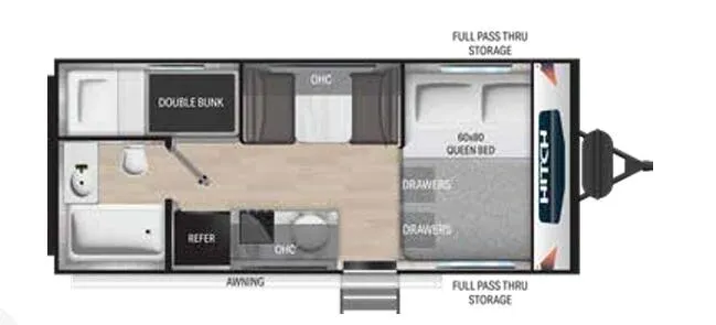 Cruiser RV Hitch 17BHS floor plan