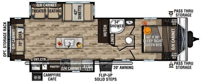 Venture RV SportTrek ST312VIK floor plan