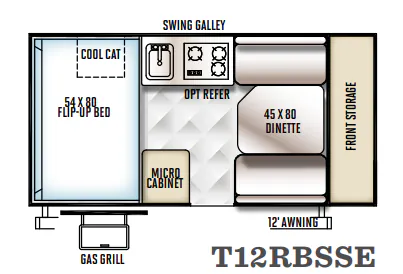 Forest River Flagstaff SE T12RBSSE floor plan