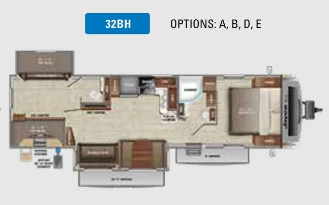 Jayco White Hawk 32BH floor plan