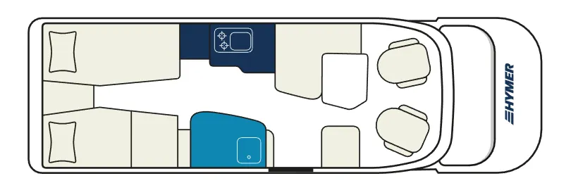 Hymer T-Class S 585 floor plan