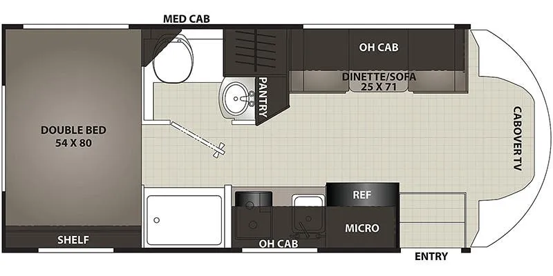 Coachmen Cross Trail Transit 20XG floor plan