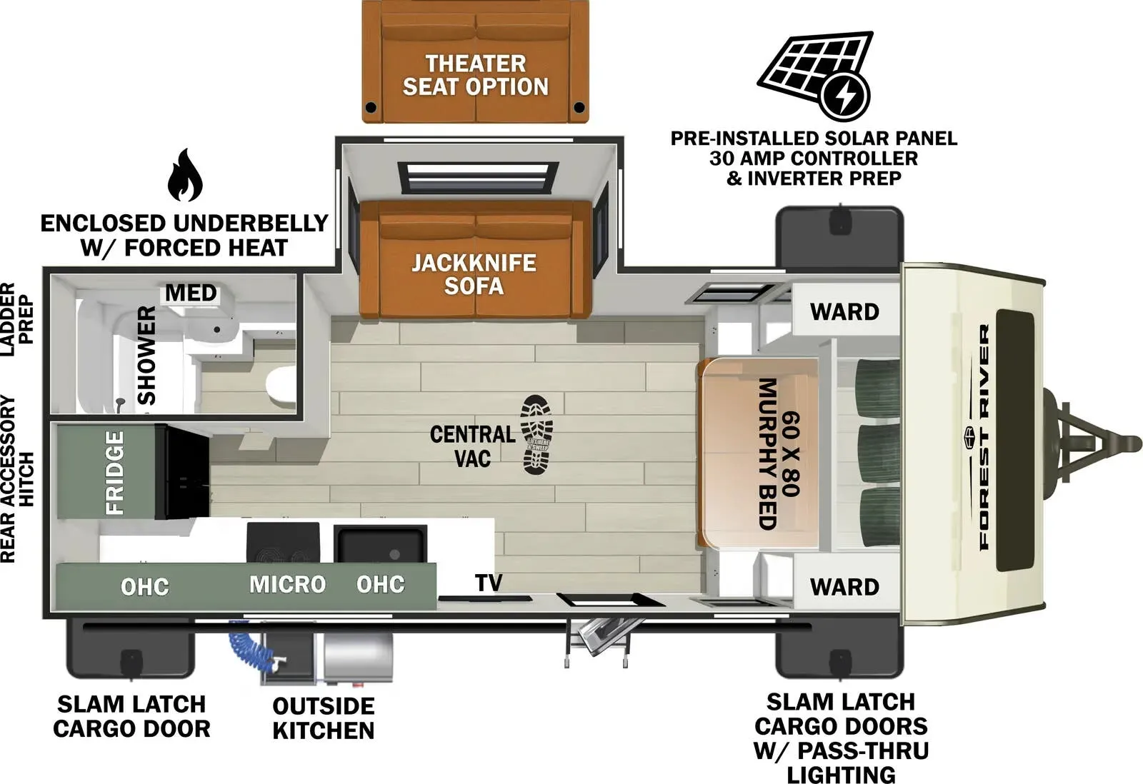 2025 Forest River No Boundaries NB201 - Floor plan