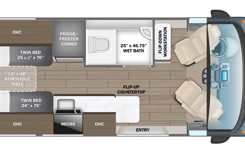 2027 Entegra Coach Expanse 21L - Floor plan