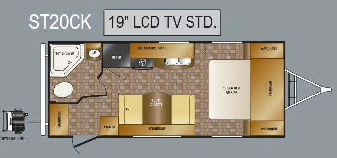 CrossRoads Sunset Trail Lite Weight ST20CK floor plan