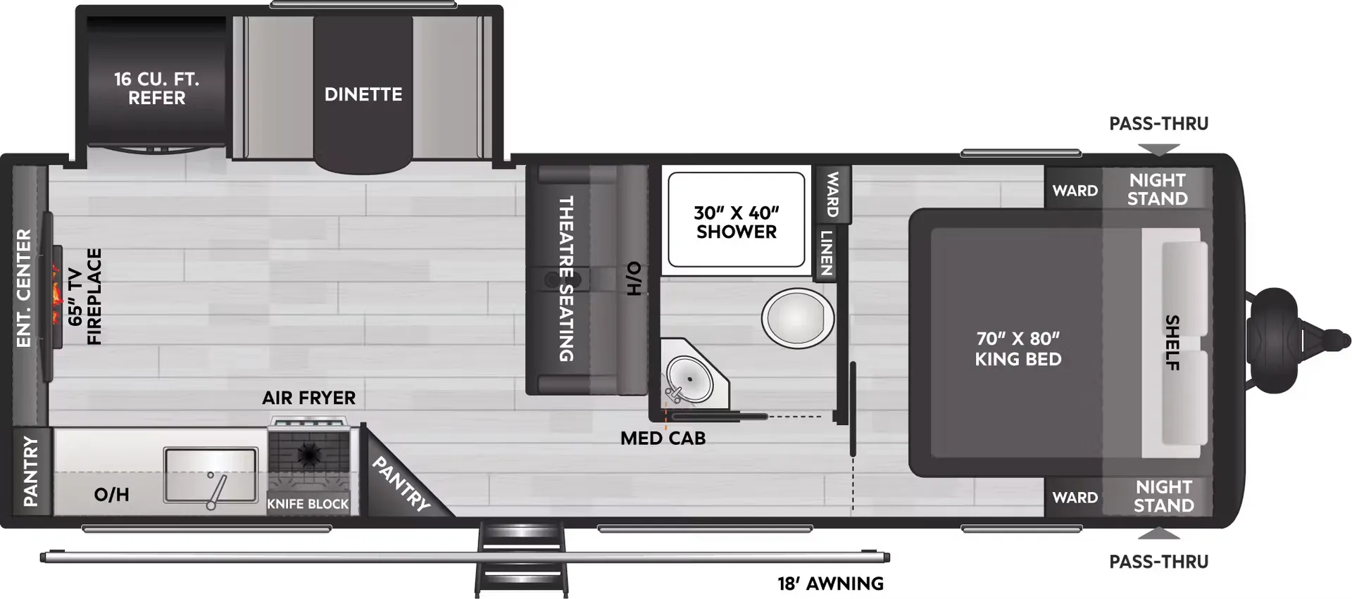 Keystone Coleman Lantern 25REX floor plan