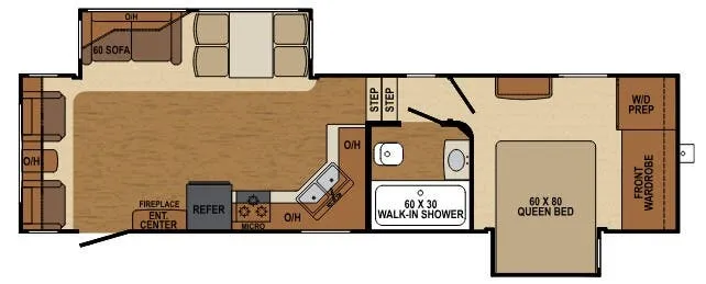Augusta RV Flex 32RL floor plan