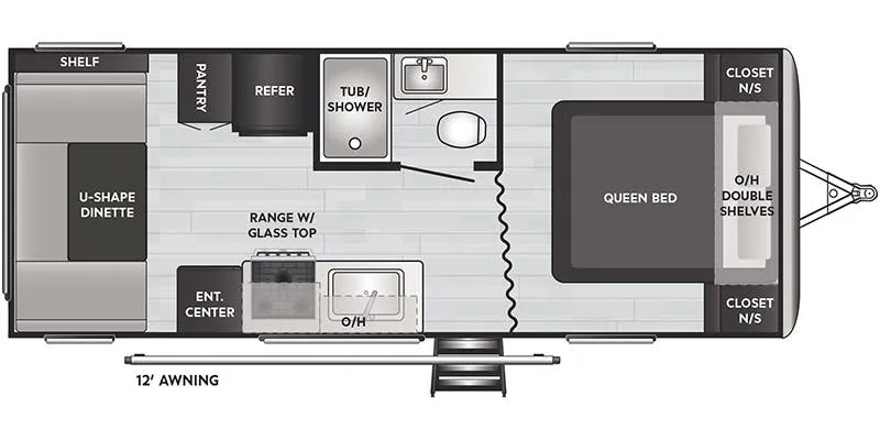 2014 Keystone Springdale 202QBWE - Floor plan