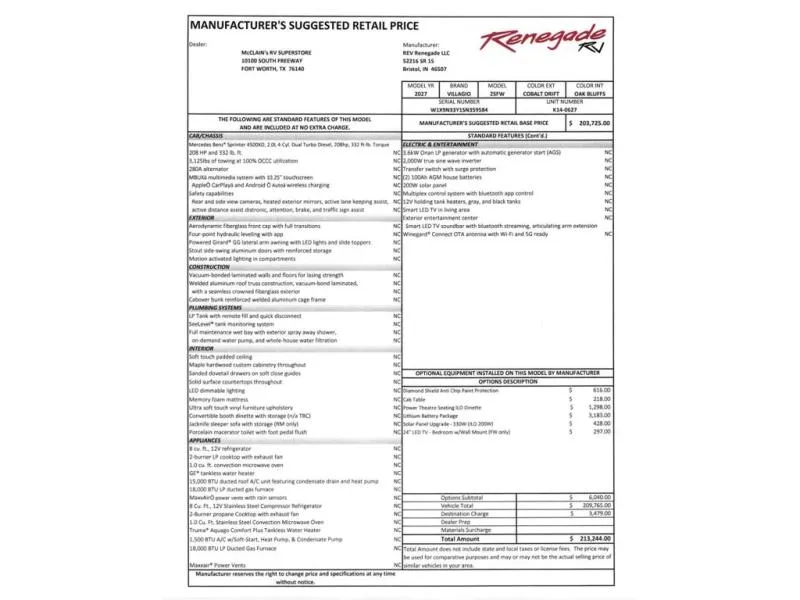 2027 Renegade RV Villagio 25FWC - Photo 4