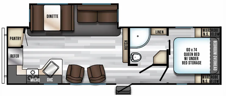 Forest River Cherokee Alpha Wolf 27RK-L floor plan