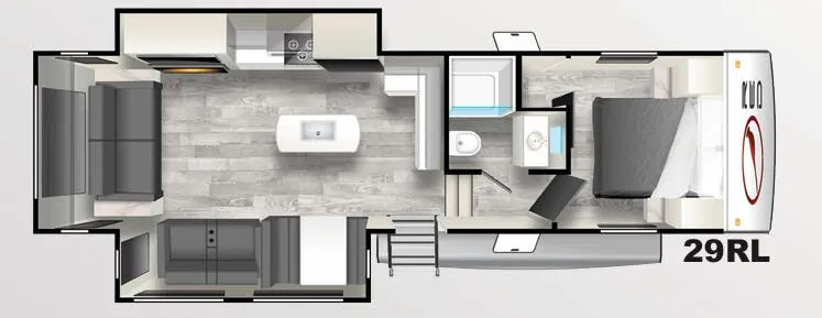 Forest River Cardinal Red 29RL floor plan