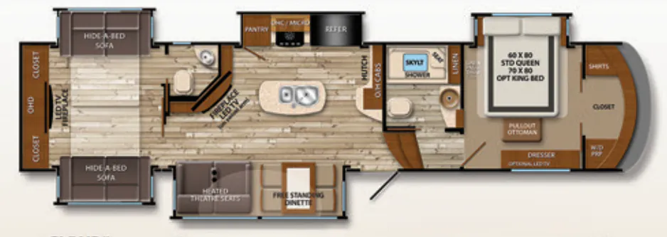 Grand Design Solitude 365DEN floor plan