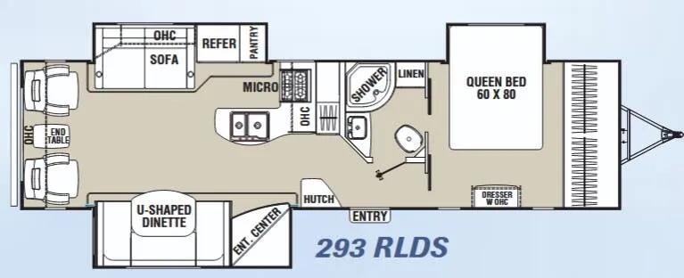 2020 Coachmen Freedom Express Liberty Edition 293 RLDS - Floor plan