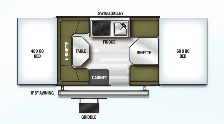 Forest River Flagstaff MAC 208 floor plan