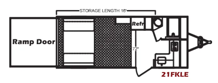 Chinook RV RPM 21FKLE floor plan