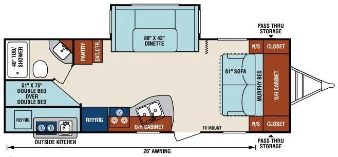 Venture RV SportTrek ST251VBH floor plan