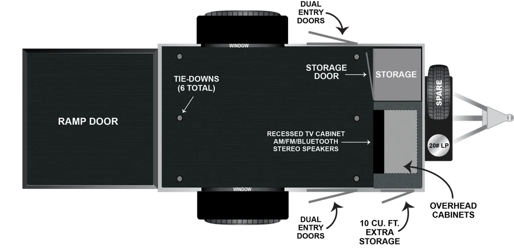 2023 Encore RV ROG 10MC floor plan