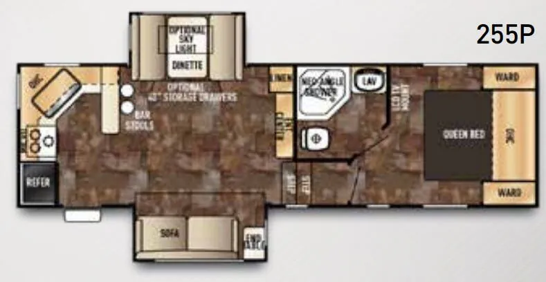 Forest River Cherokee 255P floor plan