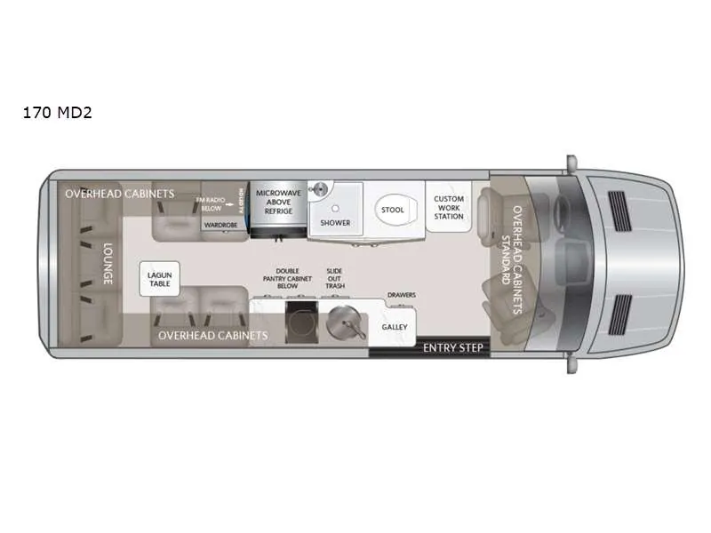 2022 American Coach American Patriot 170 - MD2 floor plan